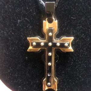 Awesome Brooklyn exchange unisex  two-tone cross